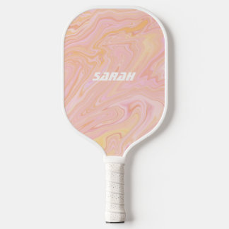 The Pink Tangerine Retro Pickleball Paddle ピックルボールラケット