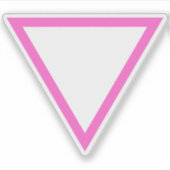 The Pink Triangle v2 - LGBT Gay Pride シール (正面)
