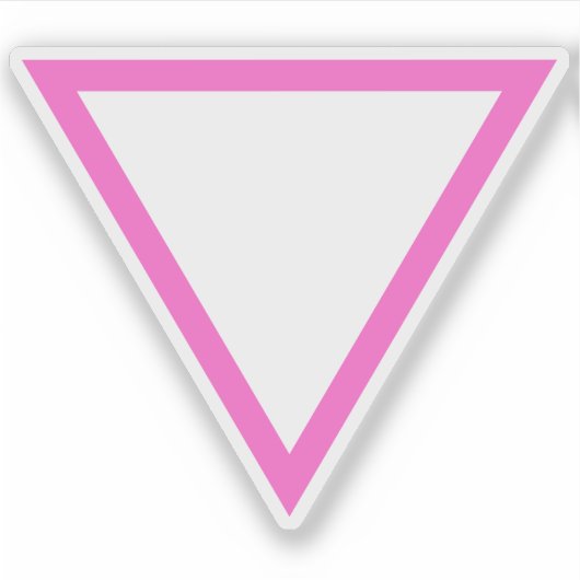 The Pink Triangle v2 - LGBT Gay Pride シール (正面)