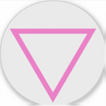 The Pink Triangle v2 - LGBT Gay Pride (on white)