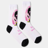 THE PINK WORLD OF THE LITTLE GIRL AND THE SKATEBOA ソックス (右)