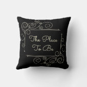 The Place to カスタム Be Color クッション (裏面)