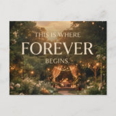 The Place Where Forever Begins Romantic Proposal ポストカード (正面)