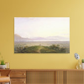 The Plains of Marathon, 1834 (グラファイト&w/c with キャンバスプリント (インサイチュ (リビング))