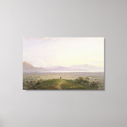 The Plains of Marathon, 1834 (グラファイト&w/c with キャンバスプリント (正面)