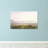 The Plains of Marathon, 1834 (グラファイト&w/c with キャンバスプリント (インサイチュ (ウッドフロア))