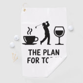 The Plane For Today Funny Golf Wine Coffee Golfer  ゴルフタオル (インサイチュ)