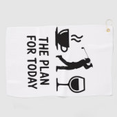 The Plane For Today Funny Golf Wine Coffee Golfer  ゴルフタオル (横)