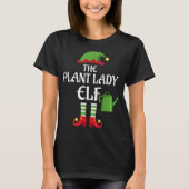 The Plant Lady Elf | Funny Christmas Gardener Tシャツ (正面)