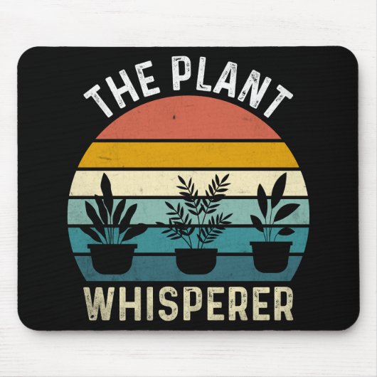 The Plant Whisperer Funny マウスパッド (正面)