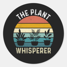 The Plant Whisperer Funny ラウンドシール