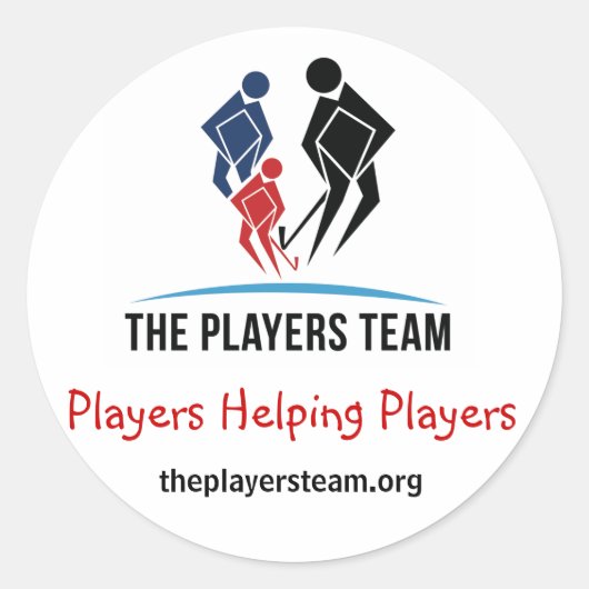 The Players Team Large Round Stickers ラウンドシール (正面)