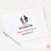 The Players Team Large Round Stickers ラウンドシール (封筒)