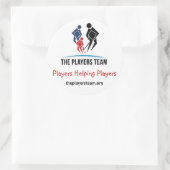 The Players Team Large Round Stickers ラウンドシール (バッグ)