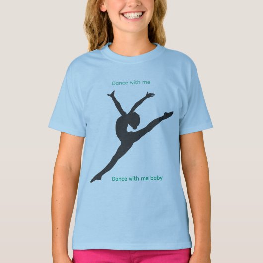 The Playground T-Shirt with dancer in blue Tシャツ (正面)