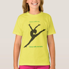 The Playground T-Shirt with dancer in chartreuse Tシャツ