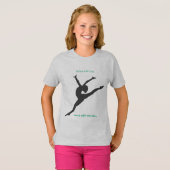 The Playground T-Shirt with dancer in steel gray Tシャツ (正面フル)