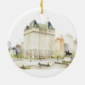 THE PLAZA New York Wedding セラミックオーナメント (裏面)