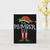 The Plumber Elf Christmas Gift, Plumbing Xmas Paja カード (黄色い花)