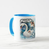 The Poetic Swan Rider Mug マグカップ (正面左)