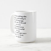The Poet's Creed Mug コーヒーマグカップ (正面左)