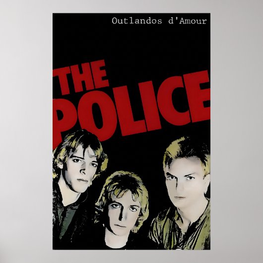 The Police 1978 Promo Poster Print 1 ポスター (正面)