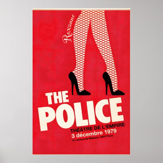 The Police Live in Paris Roxanne Poster ポスター (正面)