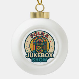 The Polka Jukebox Snowflake Framed Ornament セラミックボールオーナメント