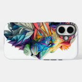 The Polychrome Lion: Where Art Meets Majesty Case-Mate iPhoneケース (裏面 (横))