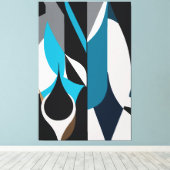 The Polygonal Abstract キャンバスプリント (インサイチュ (ウッドフロア))