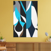 The Polygonal Abstract キャンバスプリント (インサイチュ (リビング))