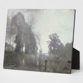 The pond at Ville d'Avray, 1868 (キャンバス上の油) フォトプラーク (側面)