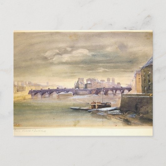 The Pont-Neuf and the Ile de la Cite, 1881 ポストカード (正面)
