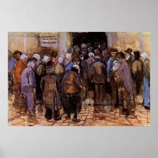 The Poor and Money by Vincent vanゴッホ ポスター (正面)