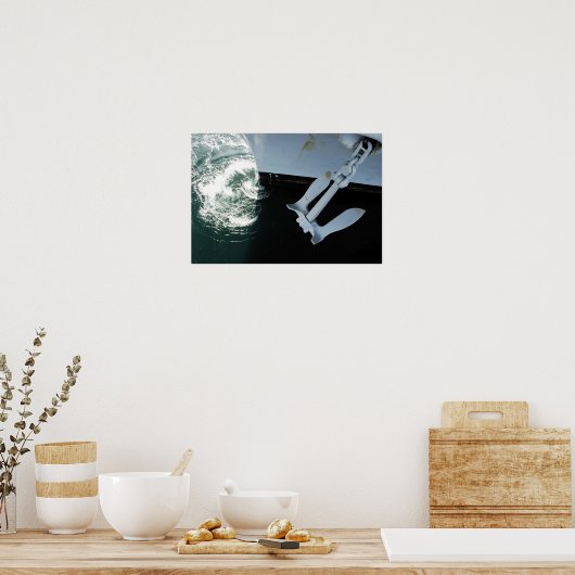 The port side Mark II Stockless Anchor ポスター (キッチン)