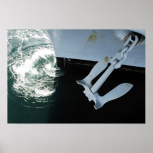 The port side Mark II Stockless Anchor ポスター