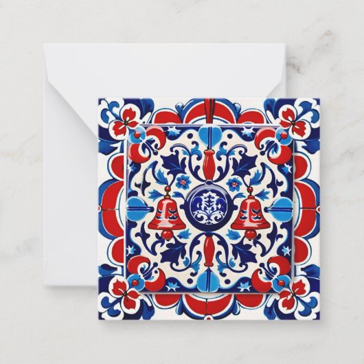 The Portuguese Tile and the Christmas Bell ノートカード (正面)