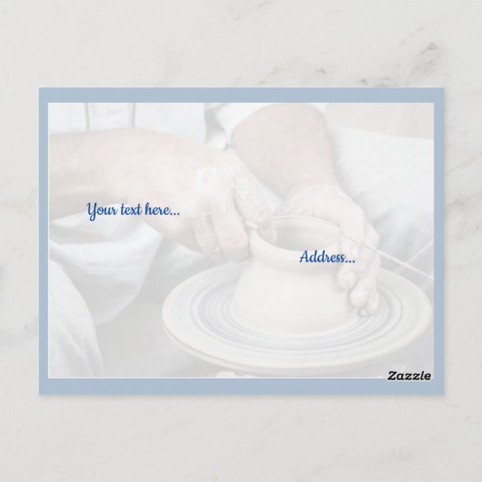 The Potter at workカード ポストカード (裏面)