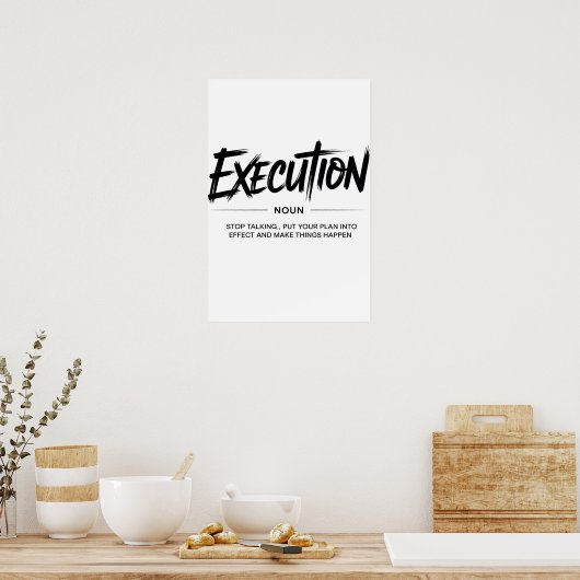 The Power of Execution ポスター (キッチン)