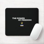 The Power Of Freedom Trident Ukrainian Flag Symbol マウスパッド (マウス)