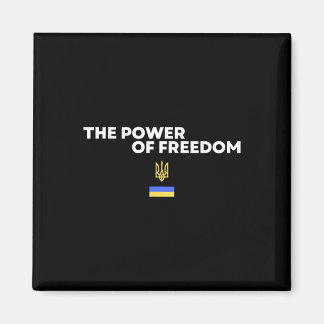 The Power Of Freedom Trident Ukrainian Flag Symbol マグネット