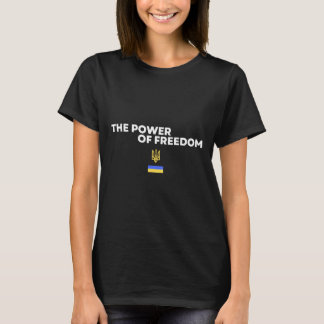 The Power Of Freedom Trident Ukrainian Flag Symbol Tシャツ