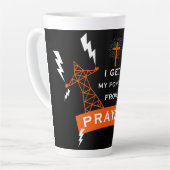 The Power Of Prayer カフェラテマグ (左アングル)