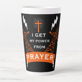 The Power Of Prayer カフェラテマグ
