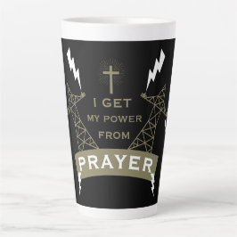 The Power Of Prayer カフェラテマグ