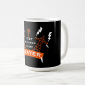 The Power Of Prayer コーヒーマグカップ (正面右)