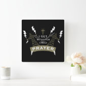 The Power Of Prayer スクエア壁時計 (ホーム)