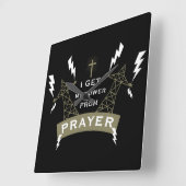The Power Of Prayer スクエア壁時計 (傾斜)
