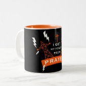 The Power Of Prayer ツートーンマグカップ (正面左)