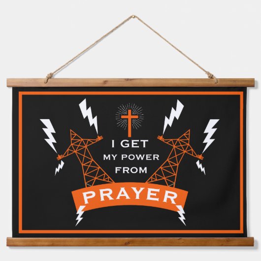 The Power Of Prayer 吊り下げ型タペストリー (正面)